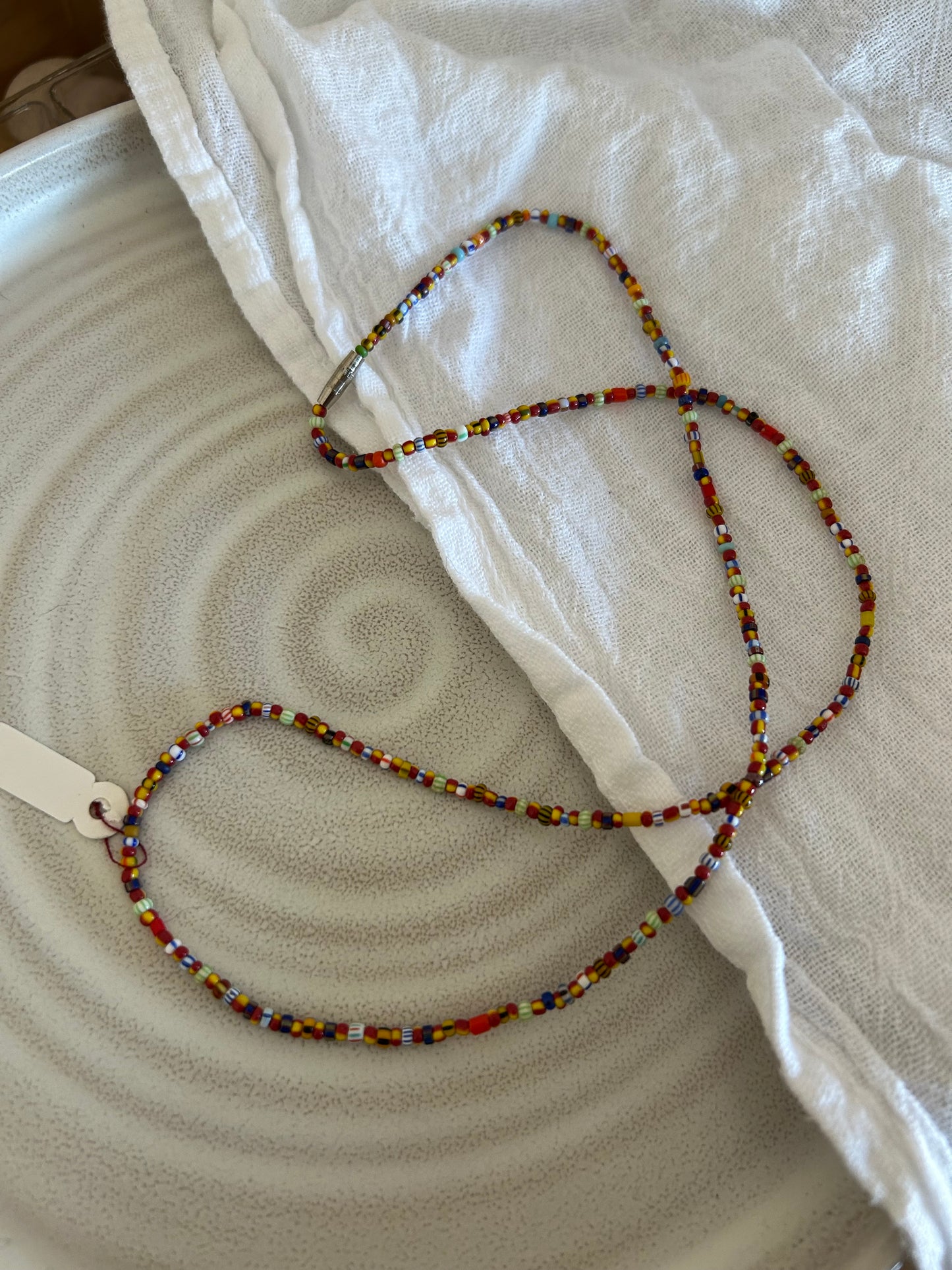 Fall into Summer Trade Bead Necklace