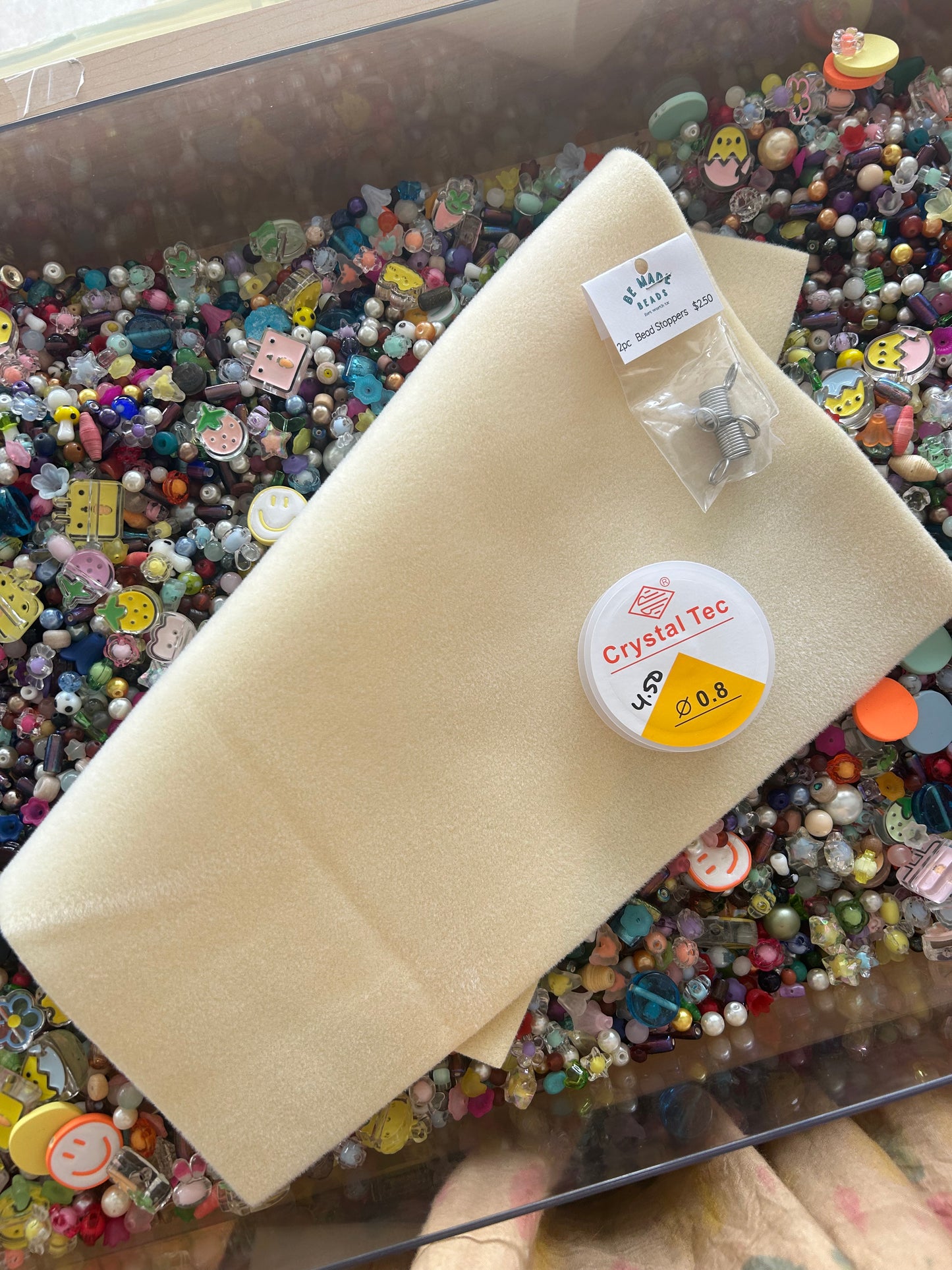 Bead Bin Bags : Glass, Acrylic, Dyed Quartz etc.