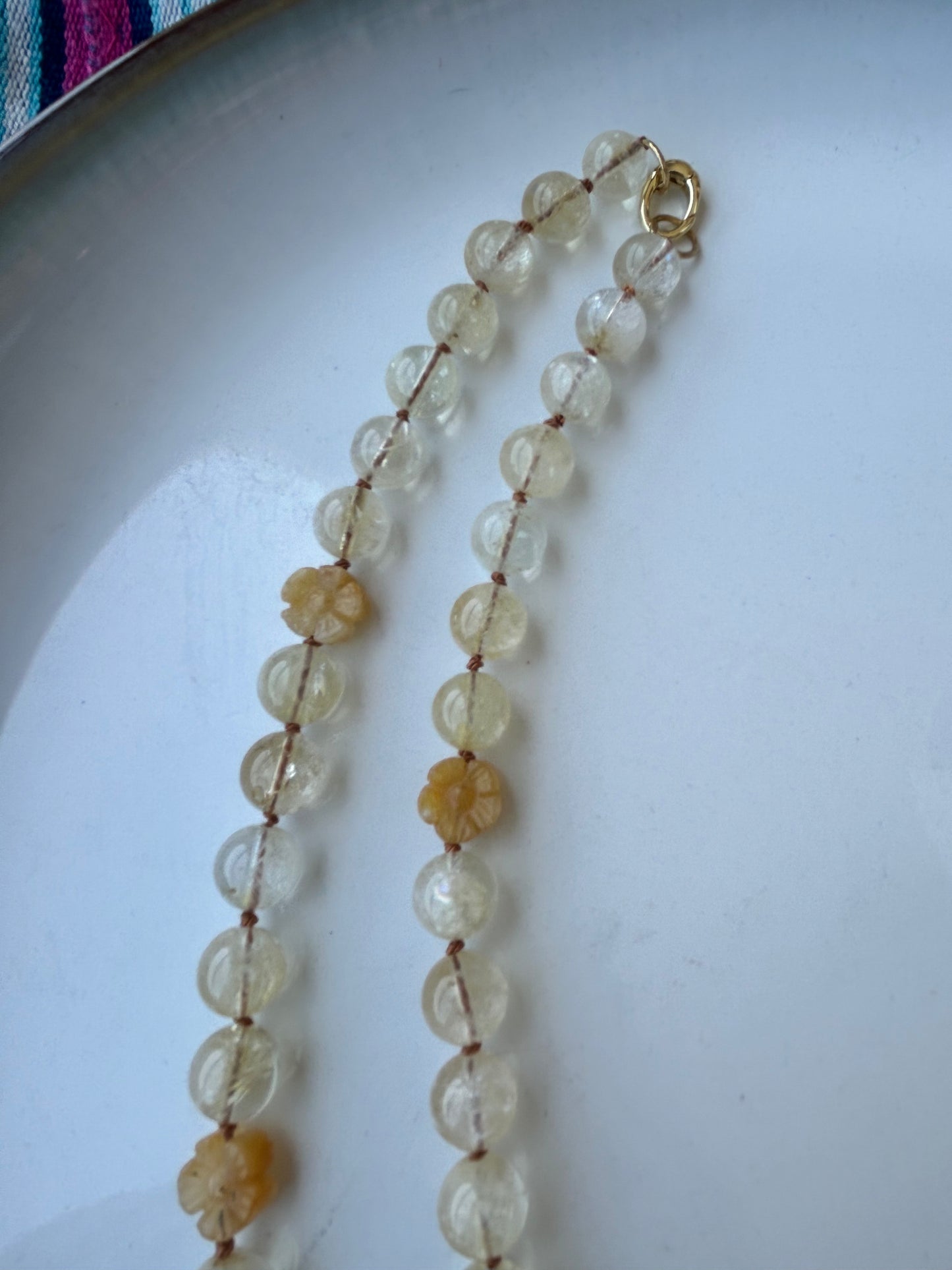 Citrine and Cicada Necklace