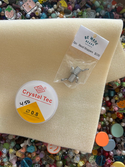 Bead Bin Bags : Glass, Acrylic, Dyed Quartz etc.