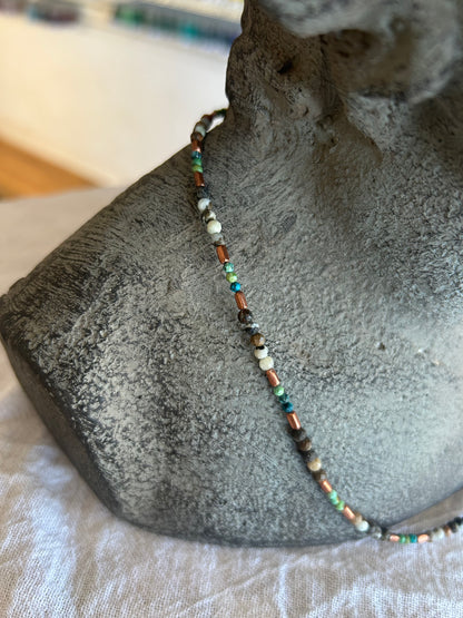 Copper and Turquoise Necklace