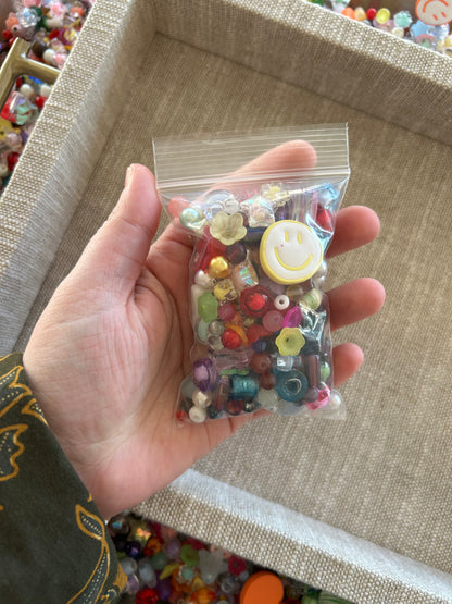 Bead Bin Bags : Glass, Acrylic, Dyed Quartz etc.