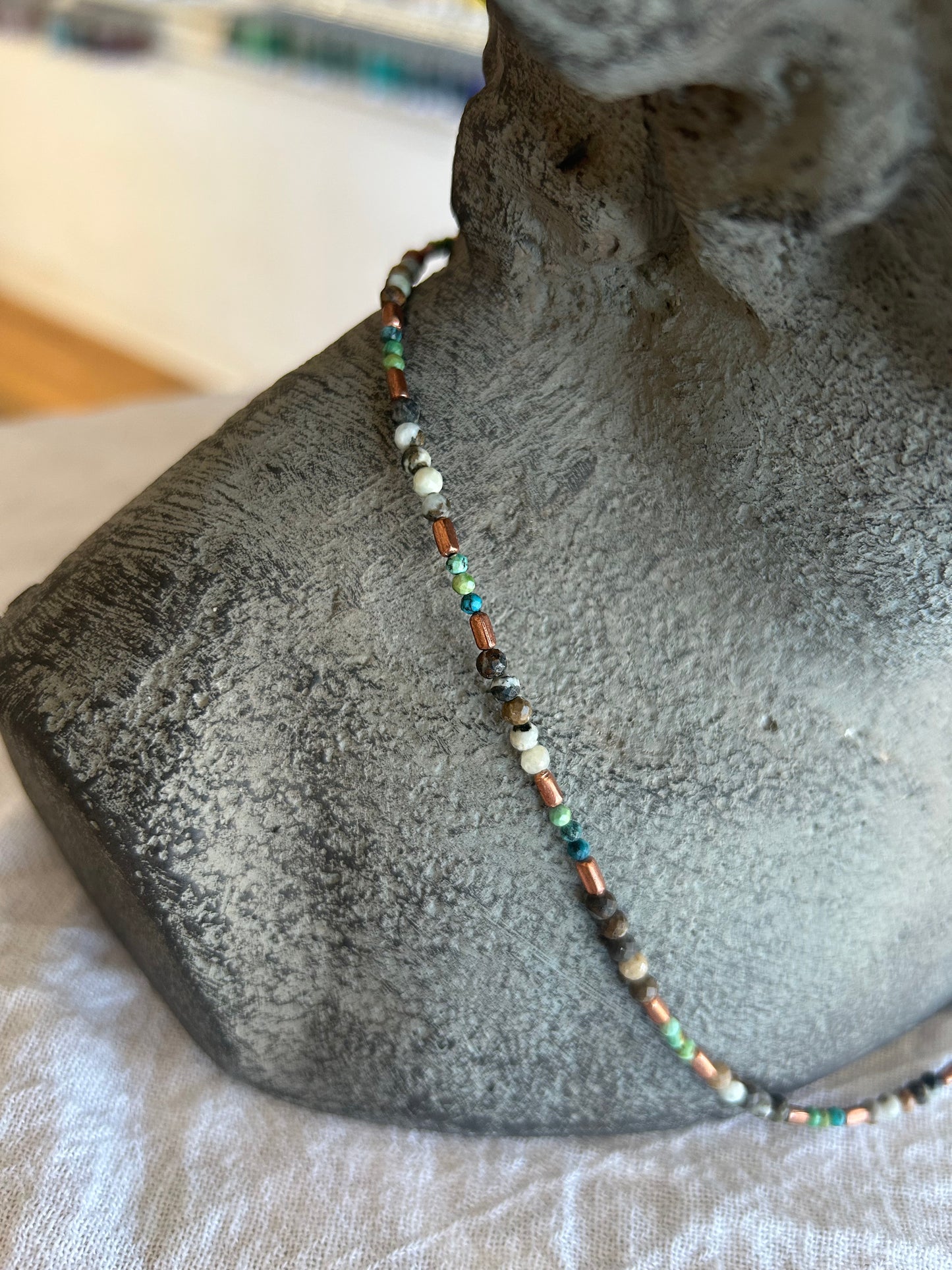 Copper and Turquoise Necklace