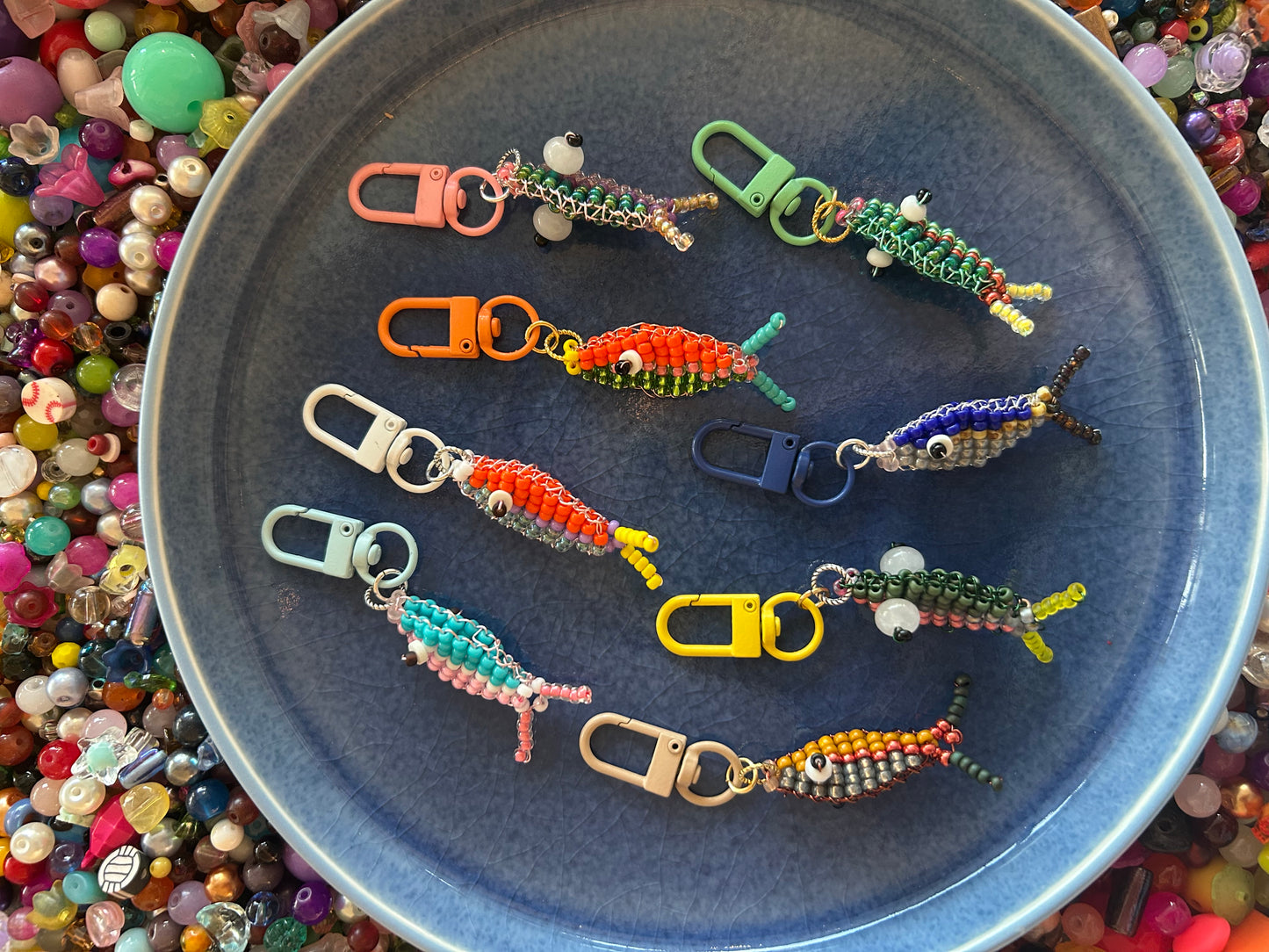 Beaded Fish Keychain Class : Saturday July 11th 1-3pm