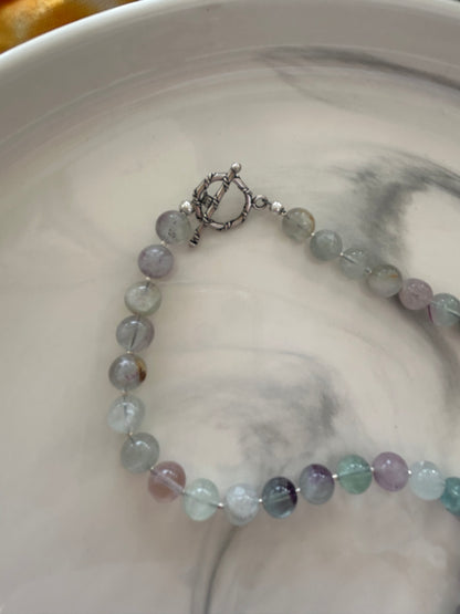 Pastel Icicle Fluorite Necklace