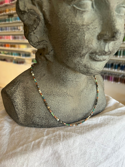 Copper and Turquoise Necklace