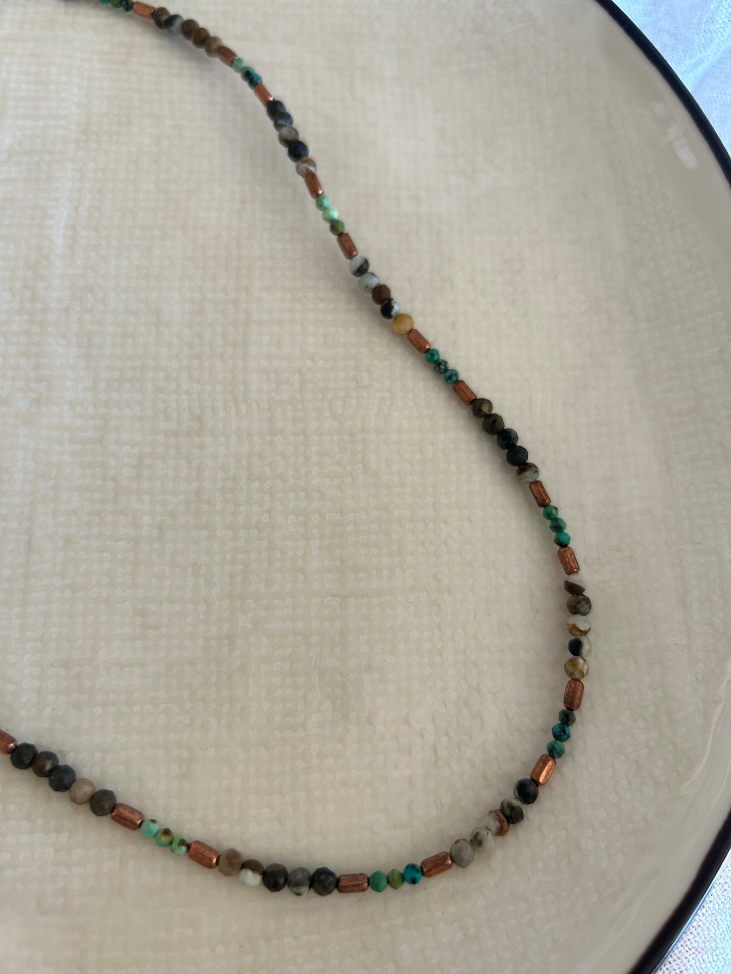 Copper and Turquoise Necklace