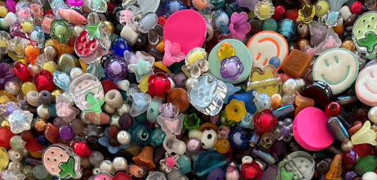 Bead Bin Bags : Glass, Acrylic, Dyed Quartz etc.