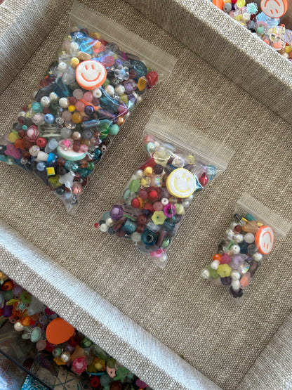 Bead Bin Bags : Glass, Acrylic, Dyed Quartz etc.
