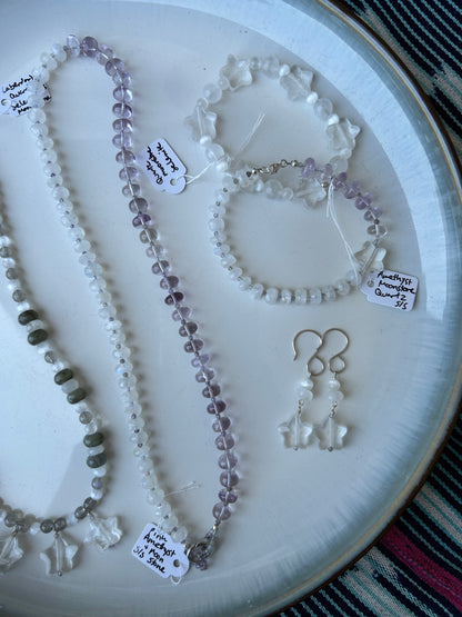 Full Moonstone and Amethyst Jewelry