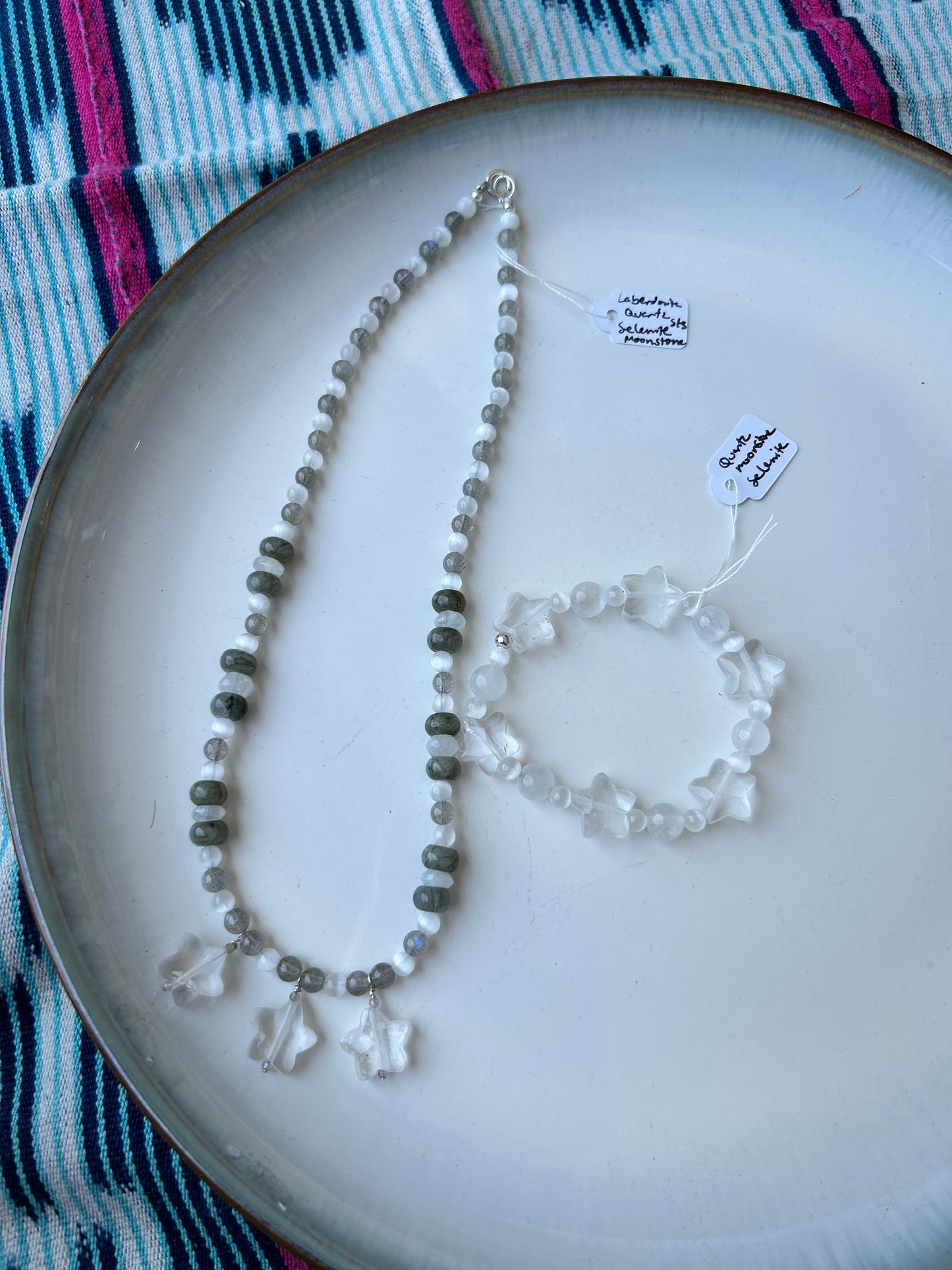 Full Moonstone and Amethyst Jewelry