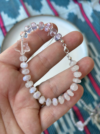 Full Moonstone and Amethyst Jewelry