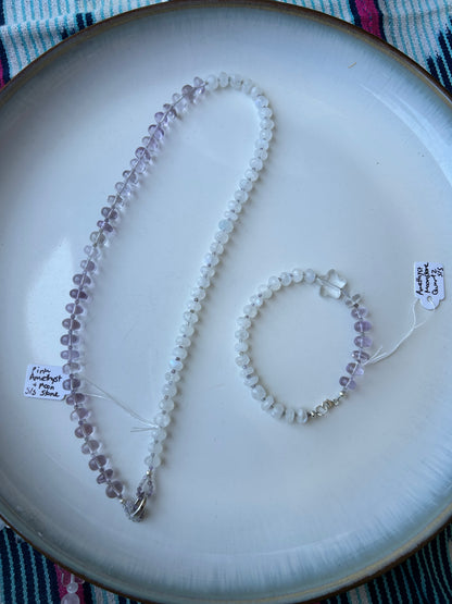 Full Moonstone and Amethyst Jewelry
