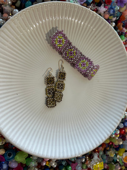 Peyote Granny Square Earrings or Ornament : Sat Dec 19th